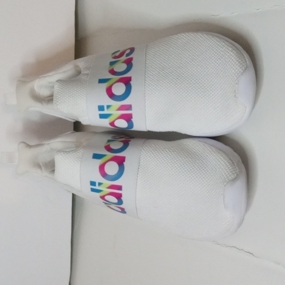 Adidas Lite Racer  Women's Slip on Tennis Shoe, US 11, White with color … - Picture 3 of 8